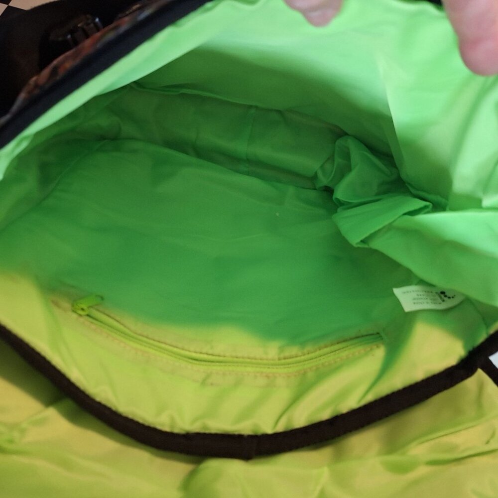 Colorful Crocs Messenger Laptop Bag W Graffiti Art Adjustable Strap Crossbody - Picture 3 of 16